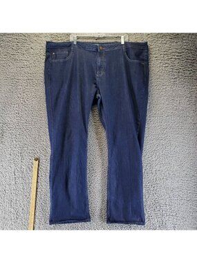 Apparel Collection Jeans Mens 50R Blue McDonald's Straight Stretch Denim *Read*